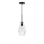 Must rippvalgusti klaasist varjuga &oslash; 17 cm Mao - Kave Home