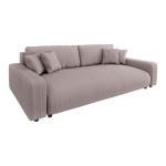 Heleroosa velvetist panipaigaga diivanvoodi 234 cm Sara - Ropez