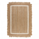 Elevandiluu v&auml;rvi k&auml;sitsi kootud džuudist vaip 120x170 cm Grace White - Flair Rugs