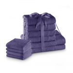 Lillad froteest puuvillased k&auml;ter&auml;tikud ja saunalinad, komplekt 10 tk Amari &ndash; Restilo