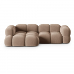 Pruun sametist nurgadiivan (vasak nurk/laiendiga) Loretto &ndash; Cosmopolitan Design