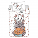 Valge puuvillane laste voodipesu 100x135 cm Marie Cat "Friends" &ndash; Jerry Fabrics