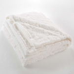 Kreemikas mikropl&uuml;&uuml;s pleed 180x220 cm Foxy - douceur d'int&eacute;rieur