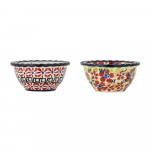 Punased kivikeraamikast serveerimiskausid 2tk komplektis 95 ml Florist - Bloomingville