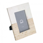 Valge kivist pildiraam 18x23 cm Uria - Kave Home