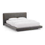 Tumehall polsterdatud kaheinimesevoodi 200x200 cm Linea - Micadoni