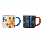 Mustad/beežid keraamilised kruusid 2 tk komplektis 300 ml Maricala - Bloomingville