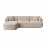 Helepruun velvetist nurgadiivan (vasak nurk) Campi - Cosmopolitan Design