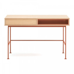 T&ouml;&ouml;laud tammepuust pealispinnaga 60x120 cm Yoko - Teulat