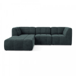 Sinine sametist nurgadiivan (vasak nurk) Aloha - Makamii