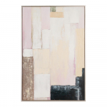 Tr&uuml;kitud/k&auml;sitsi maalitud elementidega pilt raamiga/l&otilde;uendil 80x120 cm Meldert - Yes Everyday