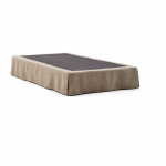 Taupepruun polsterdatud &uuml;heinimesevoodi ilma peatsita 90x200 cm Jaira - Kave Home