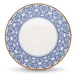 Valge/sinine portselanist serveerimistaldrik &oslash; 32 cm Azul - BonBistro