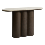 Konsoollaud marmorist pealispinnaga, tume naturaalne v&auml;rv, 38x120 cm Piazze - Unique Furniture