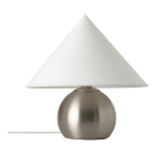Valge/l&auml;ikiv h&otilde;bedane kangast laualamp (k&otilde;rgus 38 cm) Connie - Ellos Home