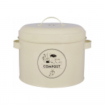 Valge kompostitav j&auml;&auml;tmekonteiner 6,3 l Vintage - Esschert Design