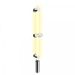 Seinale kinnitatav du&scaron;ihoidja LED-valgustusega, 74 cm - Wenko