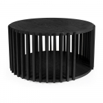 Must tamme kohvilaud , &oslash; 83 cm Drum - Woodman