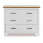 Valge m&auml;nnipuidust kummut 100x80 cm Miranda &ndash; Marckeric