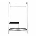 Must riidekapi mitmeotstarbeline riiul 2 riiuliga , 170 x 101 cm Vita - House Nordic
