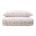 Valge/roosa puuvillane laste voodipesu 120x150 cm Ballerina - Belle & Boo