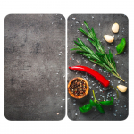 Karastatud klaasist pliidikatte komplekt 2 tk 52x30 cm Rosemary - Maximex