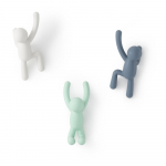 Plastkonksud seinale, komplektis 3 tk Buddy - Umbra