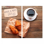 Karastatud klaasist katte komplekt pliidi &auml;&auml;rde 2tk 52x30 cm Nice Day - Allstar