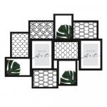 Must plastmassist seinaraam 55x45 cm