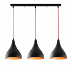Must rippvalgusti metallist varjuga Berceste - Opviq lights