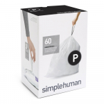 Pr&uuml;gikotid pingutuspaelaga, komplekt 60 tk, 60 l, P &ndash; simplehuman