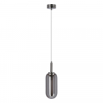 Antratsiitne LED rippvalgusti klaasist varjuga &oslash; 13 cm Fiuggi - Candellux Lighting