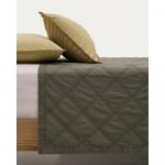 Roheline puuvillane tepitud voodikate 180x260 cm Serla - Kave Home