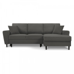 Tumehall velvetist panipaigaga nurgadiivanvoodi (parem nurk) Kyoto - Cosmopolitan Design