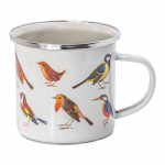 Valge/pruun kruus 310 ml Vintage Birds - Sass & Belle