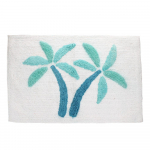 Valge-sinine vannitoamatt 50x80 cm Palm Trees - Rex London