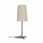 Beež metallist laualamp tekstiilist varjuga (k&otilde;rgus 60 cm) Assam - Bizzotto