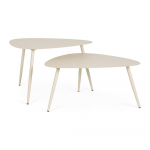 Terasest aia diivanilauad 2tk komplektis 73,5x77,5 cm Yvonne - Bizzotto