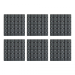 Libisemisvastased vannimatid 5 tk komplektis 13x13 cm Quadro - MSV