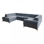 Sinine lahtik&auml;iv/sahtliga nurgadiivan (vasak nurk/U-kujuline) Louis &ndash; ELTAP