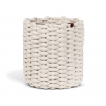 Riidest korv &oslash; 25x25 cm Peach Skin Round M - Bigso