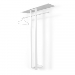 Valge terasest seinanagi koos riiuliga 100 cm Luno Large - Spinder Design