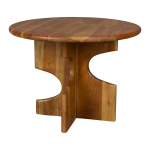 &Uuml;mmargune abilaud, mis on valmistatud t&auml;ispuidust akaatsiapuust, l&auml;bim&otilde;&otilde;duga 60 cm Morgan - Dutchbone