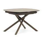 Pikendatav s&ouml;&ouml;gilaud keraamilise pealispinnaga lisalauaga 100x130 cm Yodalia - Kave Home
