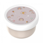 Beež plastmassist laste suupistekarp Sunshine & Rainbow - Mepal