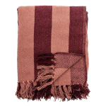 Burgundiapunane taaskasutatud puuvillast tekk 130x160 cm Frello - Bloomingville