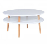 Valge kohvilaud UFO, &Oslash; 70 cm Ufo - Ragaba