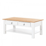 Valge m&auml;nni kohvilaud naturaalse Inda-plaadiga - St&oslash;raa