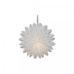 Valge j&otilde;ulukaunistus, &oslash; 60 cm Clipp - Star Trading