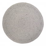 Hall k&auml;sitsi valmistatud villast ja puuvillasegust vaip , &oslash; 140 cm Neethu - Nattiot